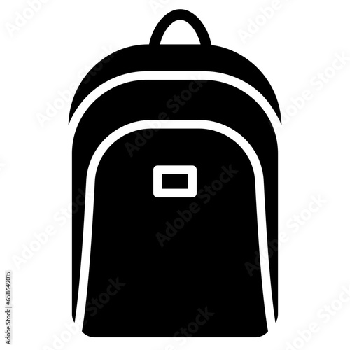 bagpack glyph icon photo