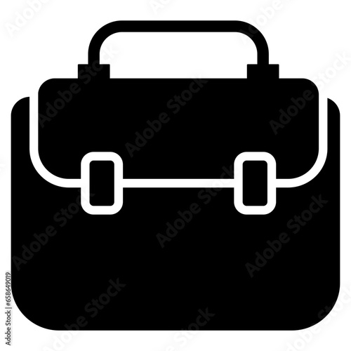 briefcase glyph icon