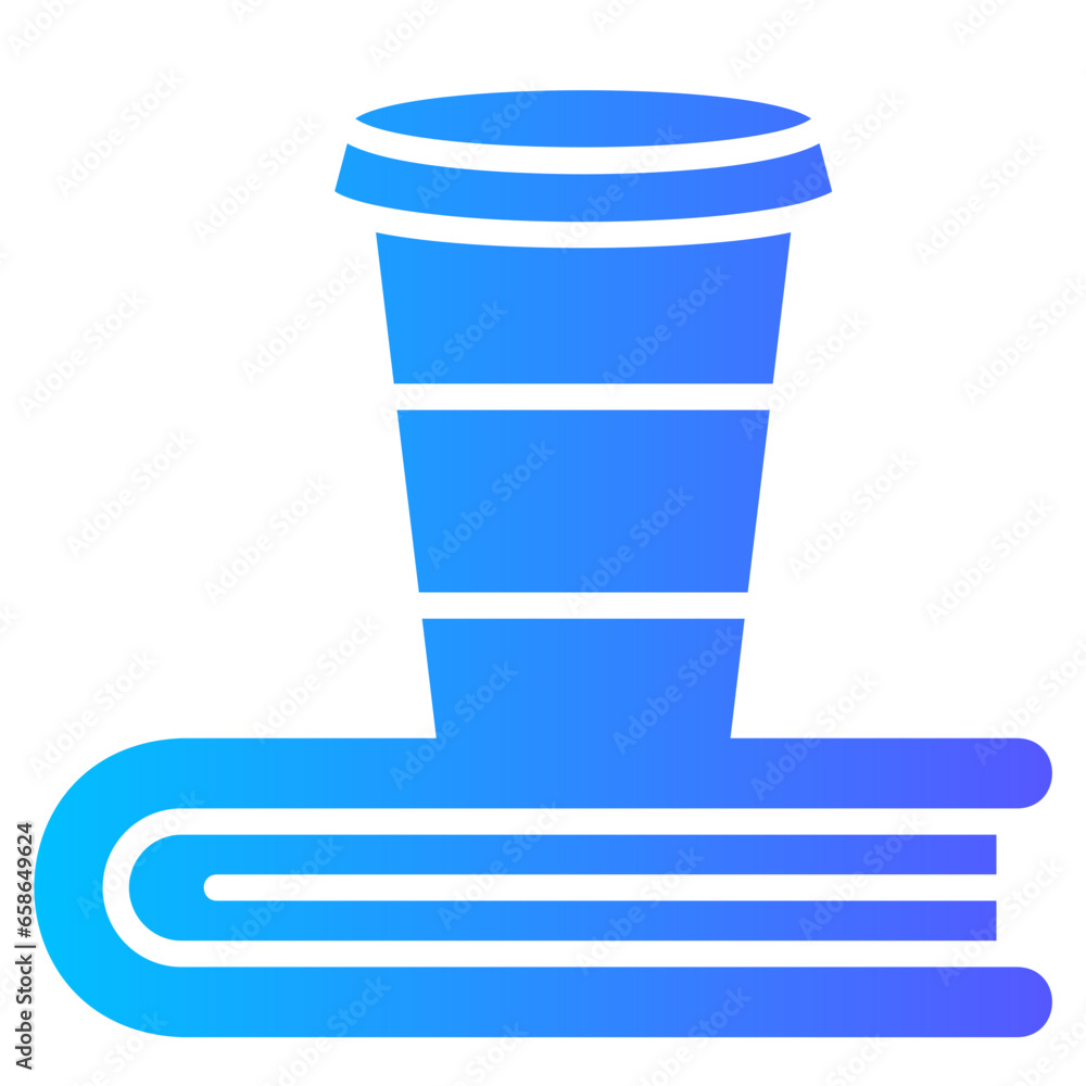 coffee cup gradient icon coffee cup gradient icon