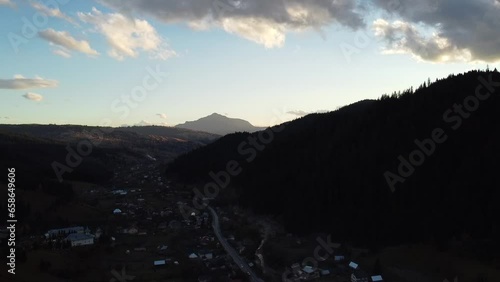 sunrise over the mountains