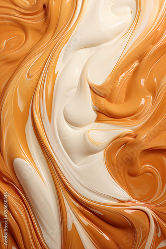 Caramel cream texture