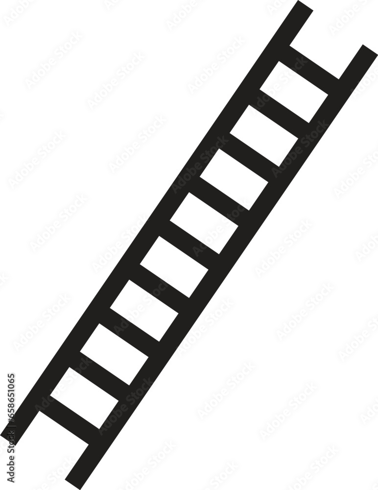 Illustration of ladder emerging from hole and leading into the clouds Illustration of ladder emerging from hole and leading into the clouds