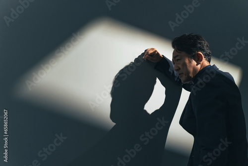 Konstfotografi ミドル男性のポートレート