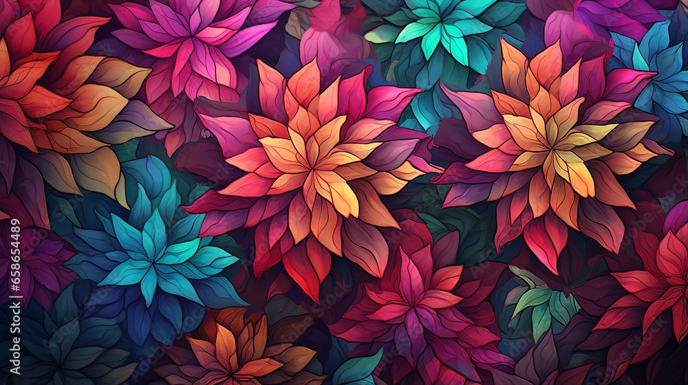 Abstract Background Concept Of Kaleidoscopic Dreams