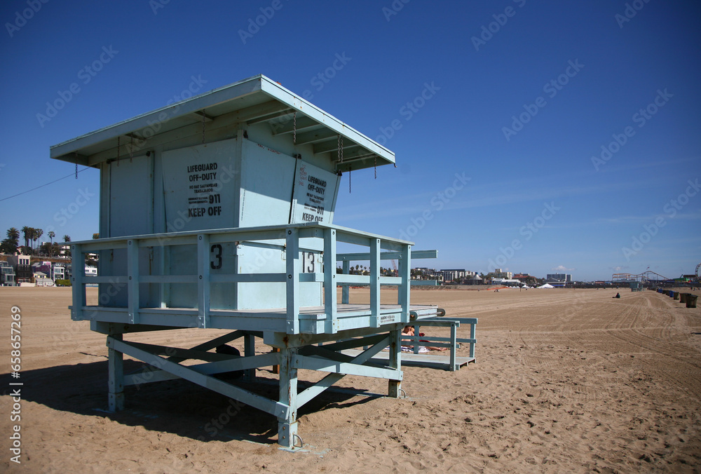 Obraz premium Santa Monica Lifeguard Shack