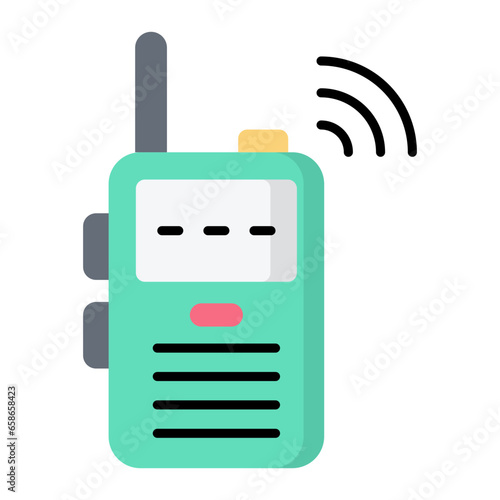 Walkie Talkie Flat Icon