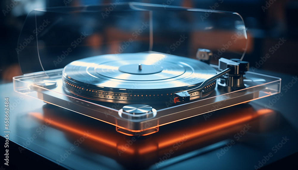 Futuristic turntable creative photography Futuristic turntable creative photography