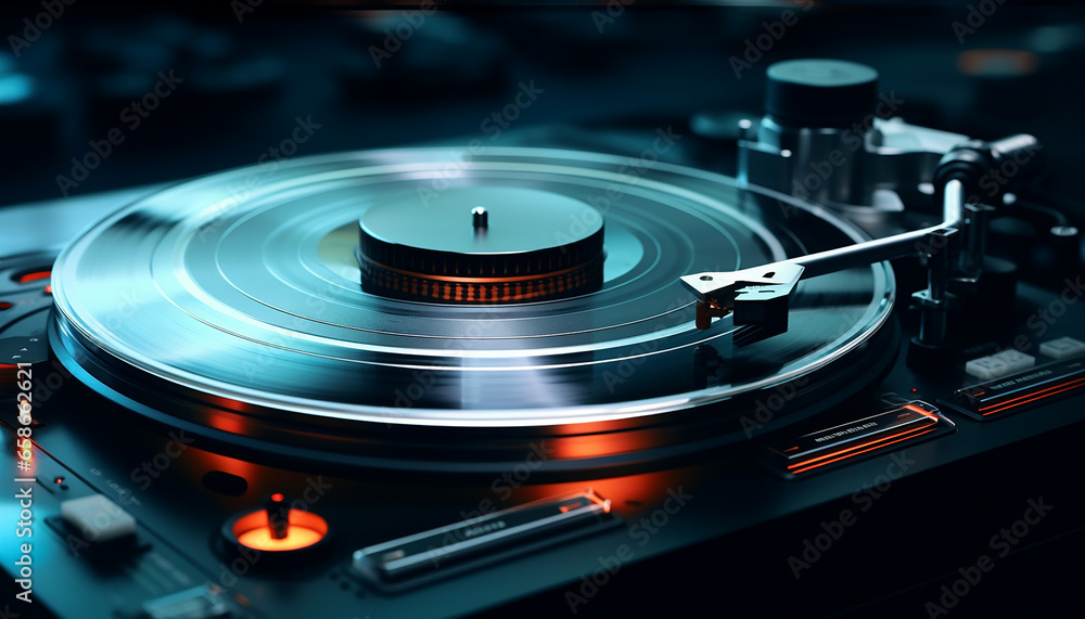 Futuristic turntable creative photography Futuristic turntable creative photography