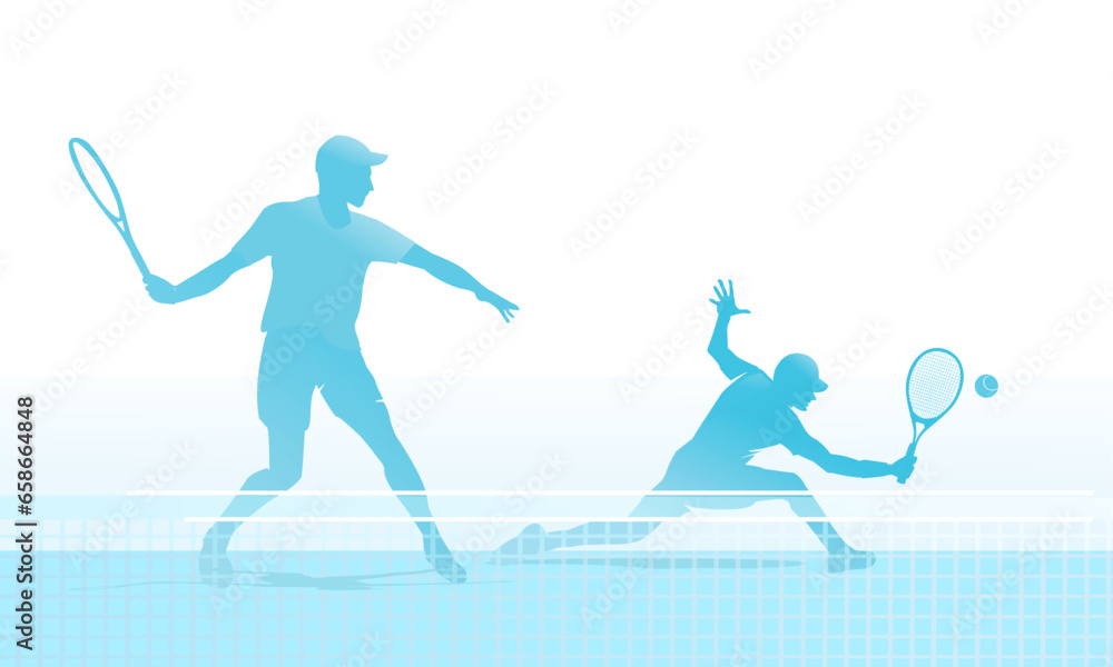 Fototapeta premium Cool editable tennis background for any graphic purpose 