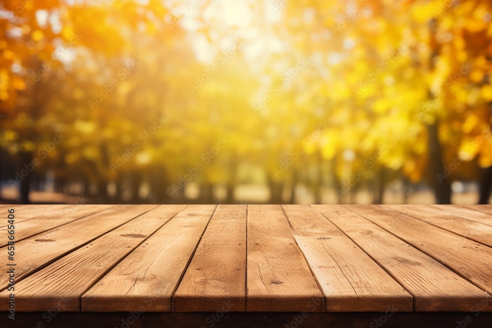 Autumn's Palette: Vibrant Natural Background with Blurred Forest Autumn's Palette: Vibrant Natural Background with Blurred Forest