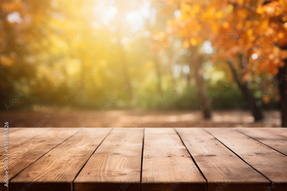 Autumn's Palette: Vibrant Natural Background with Blurred Forest Autumn's Palette: Vibrant Natural Background with Blurred Forest