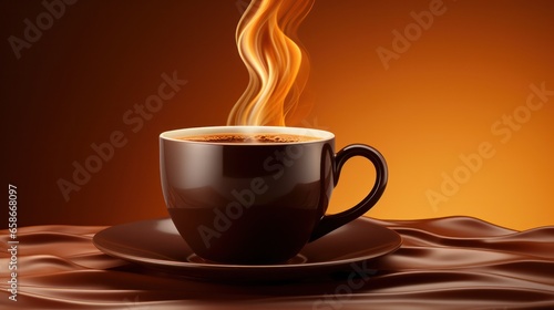Coffee with plain background