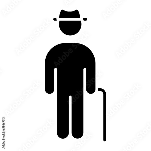Grandfather Glyph Icon
