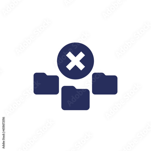 no access to folders icon on white