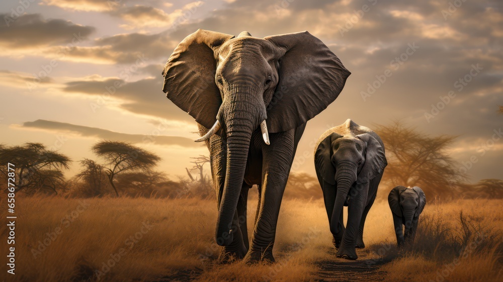 Obraz premium Elephant in wildlife