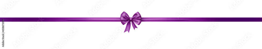 purple ribbon and bow isolated against transparent background purple ribbon and bow isolated against transparent background