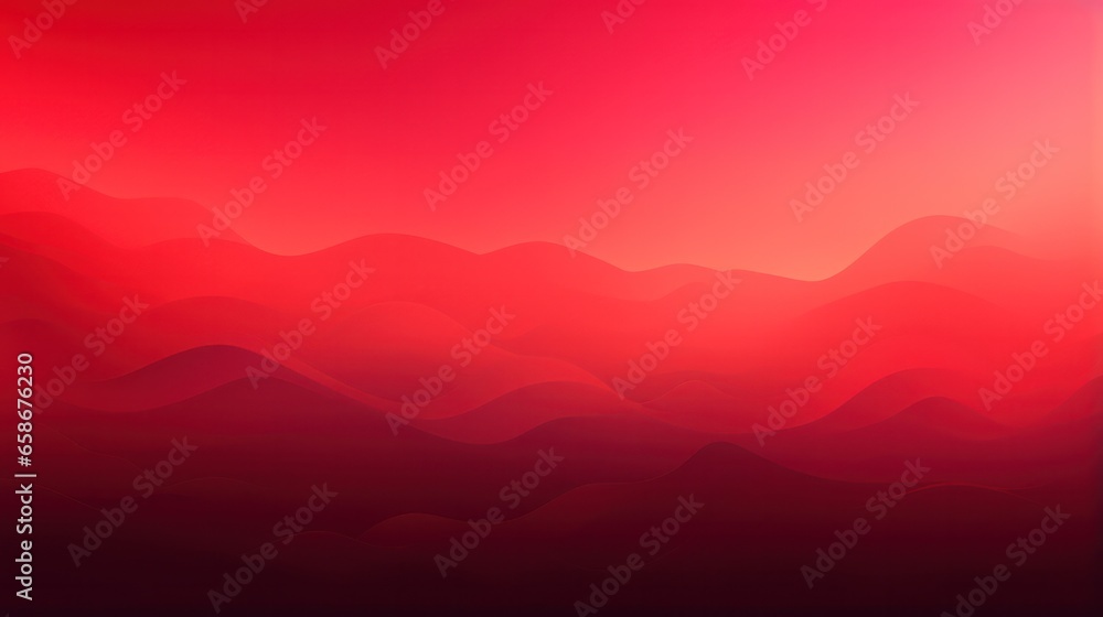 Mountain Concept Background in Red