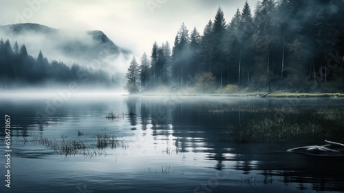 Lake in the Mist © Left