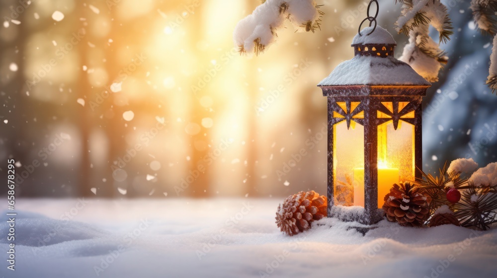 Lamp in the Winter Lamp in the Winter