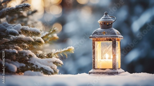 Lamp in the Winter