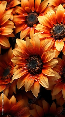 orange flower background