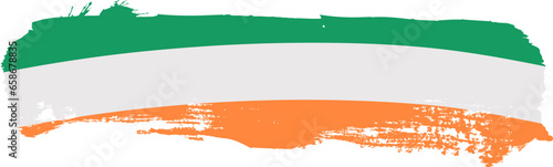 ireland flag brush element, vector illustration isolated on a white