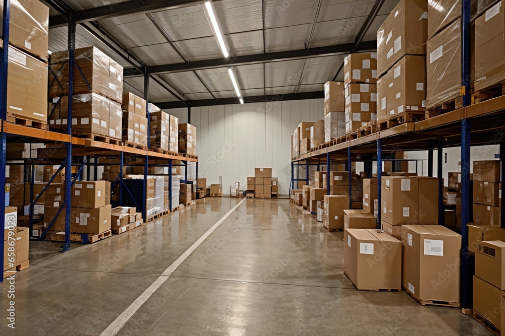 large warehouse with numerous items