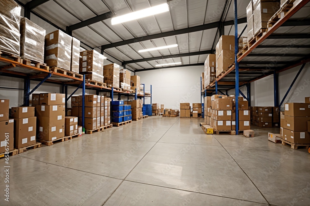 large warehouse with numerous items large warehouse with numerous items