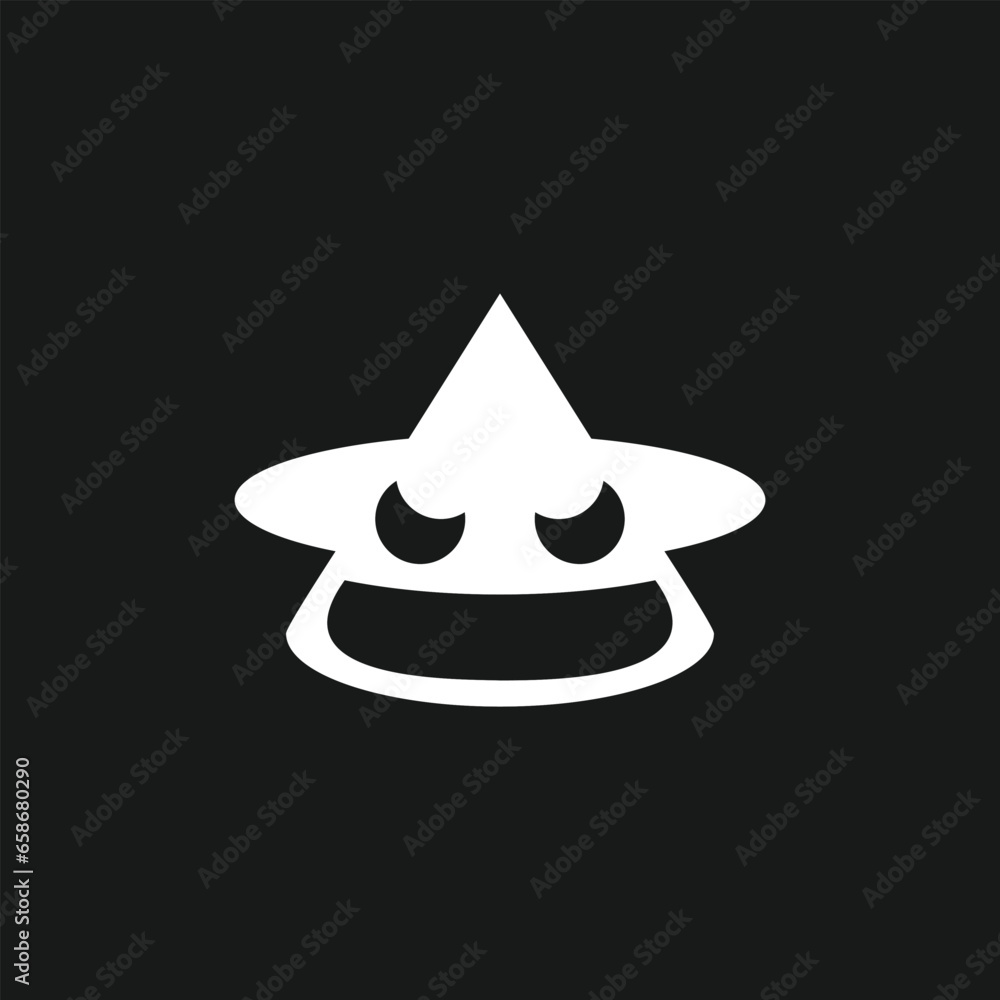 wizard witch logo vector icon template wizard witch logo vector icon template