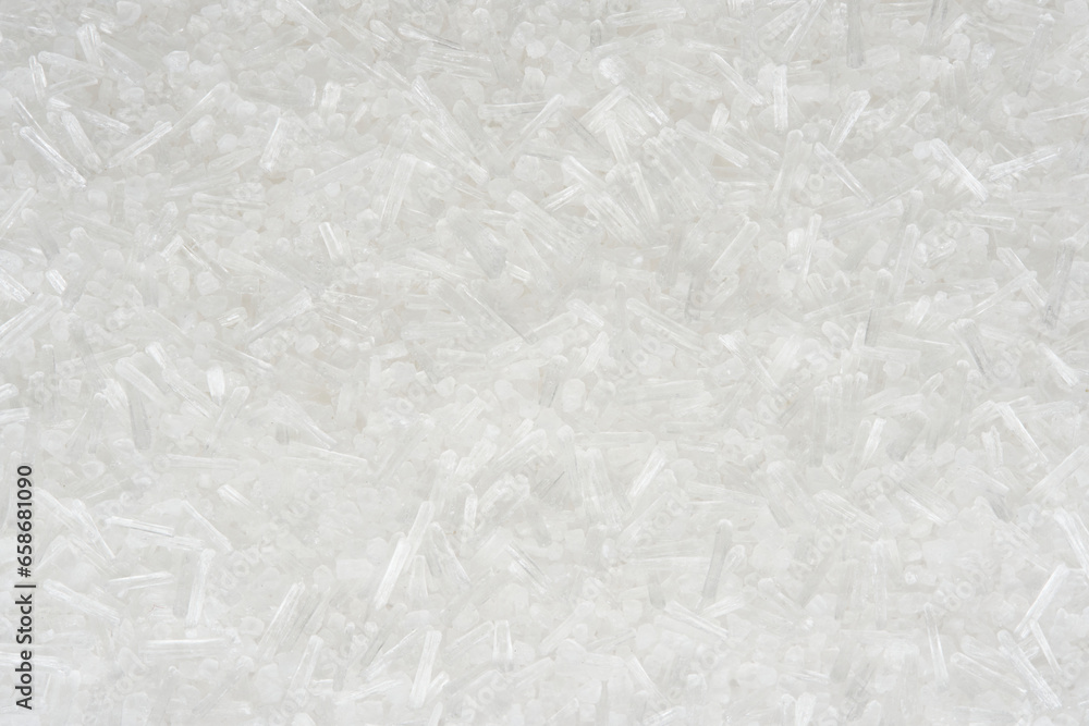 Abstract macro background of white salt crystals. Abstract macro background of white salt crystals.