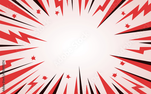Blast zap lightning bolt explosion excitement abstract background design.