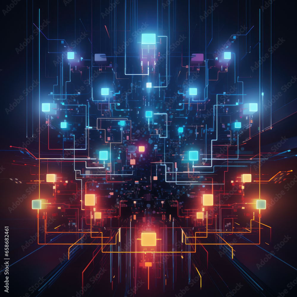Obraz premium technology background