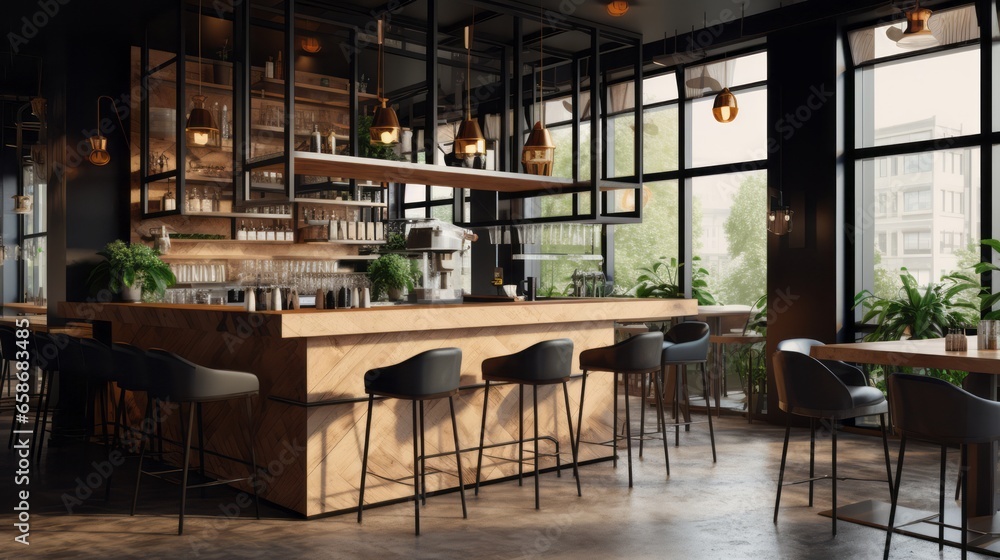Interior design for restaurants and bar