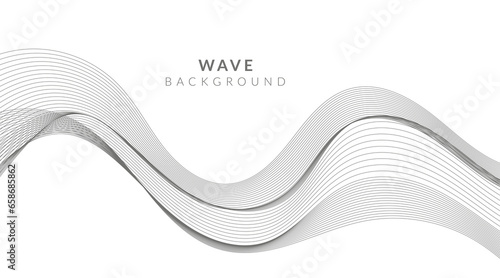 black and white background with wavy lines © VectorStockStuff