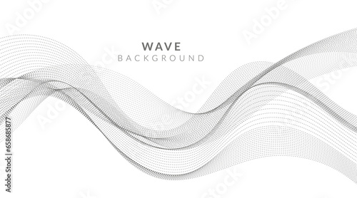 black and white background with wavy lines