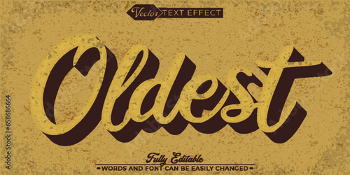 Worn Papyrus Oldest Vector Editable Text Effect Template