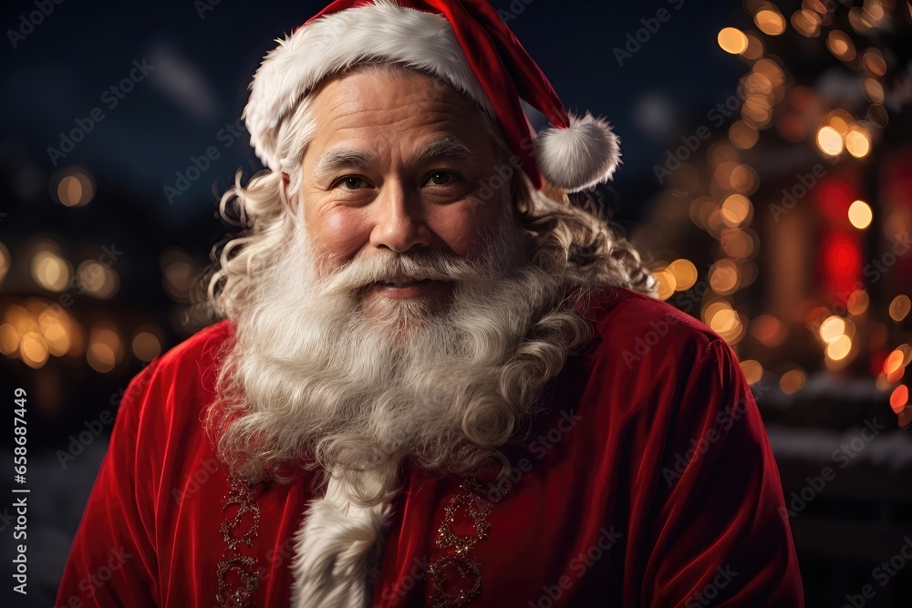 Portrait of Santa Claus at Christmas night Portrait of Santa Claus at Christmas night