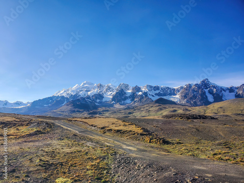 View of of Peru Andes mountain