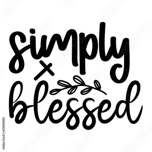 simply blessed svg design