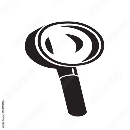 magnifier icon vector flat design magnifier icon