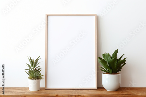 white frame