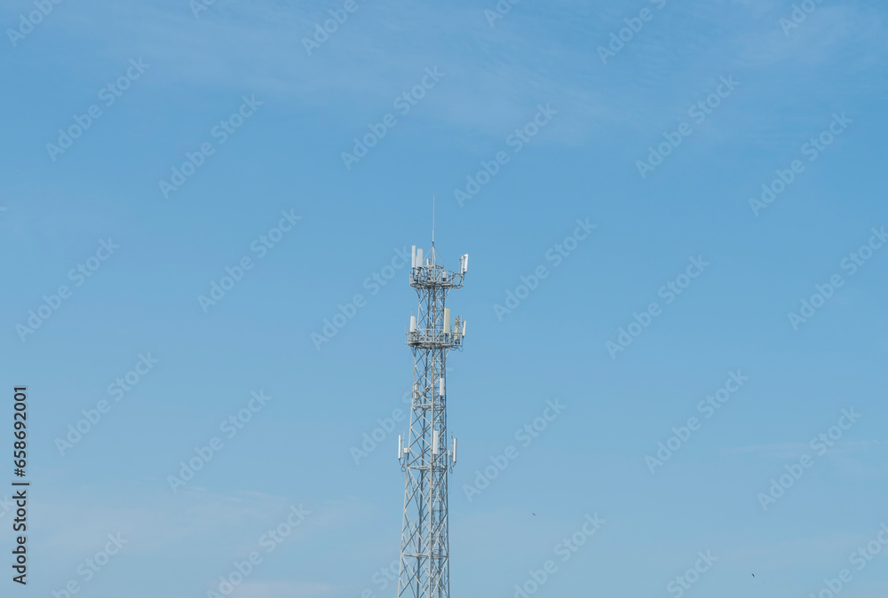 Mobile network signal base station tower