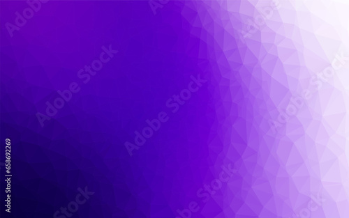 Light Purple vector triangle mosaic texture. Colorful illustration in Origami style with gradient. Textured pattern for background.