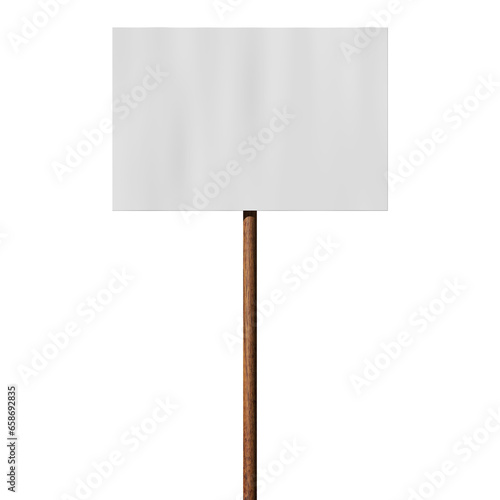 leeres Pappschild
