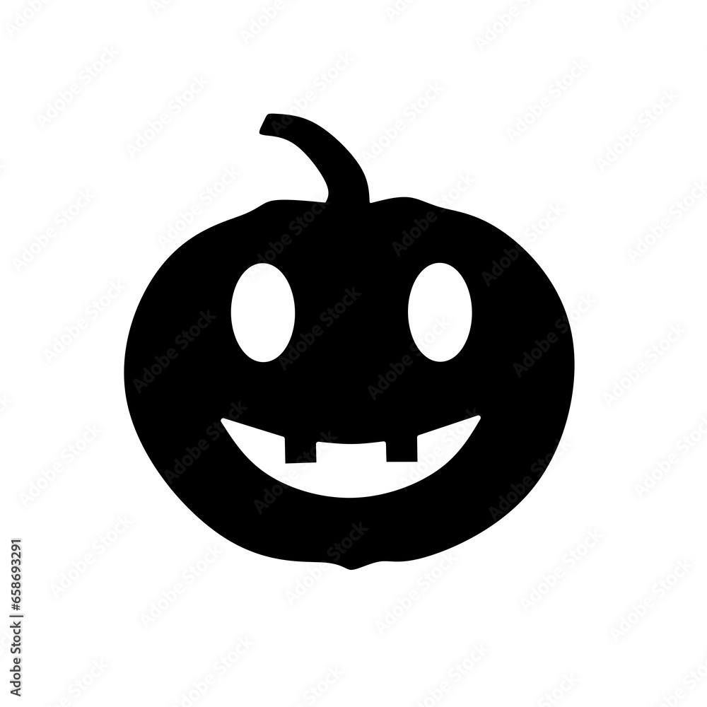 Halloween pumpkin vector with simple design Halloween pumpkin vector with simple design