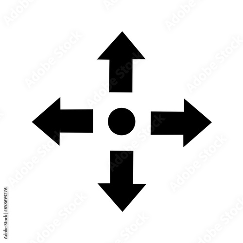 move icon. icon access point move arrow direction