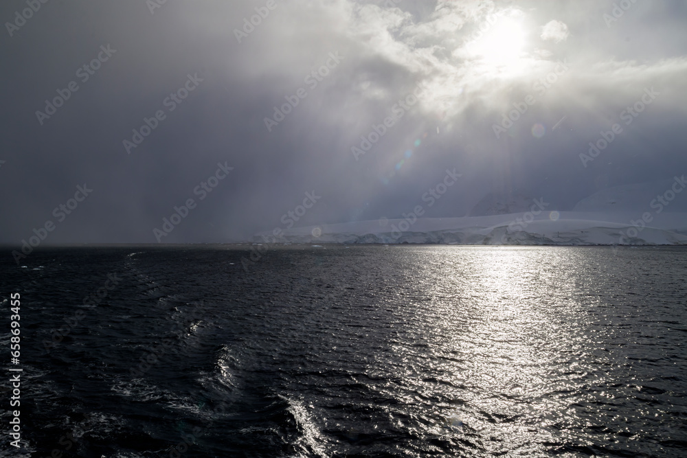 Sailing to Buls Bay Antarctica