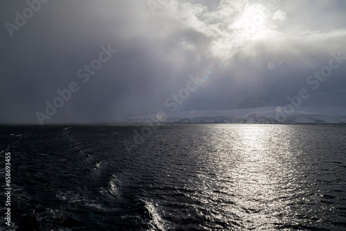 Sailing to Buls Bay Antarctica