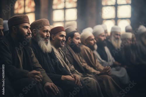 A picture of a group of men sitting next to each other. This image can be used to depict friendship, teamwork, or a casual gathering. It is suitable for various editorial or commercial purposes.