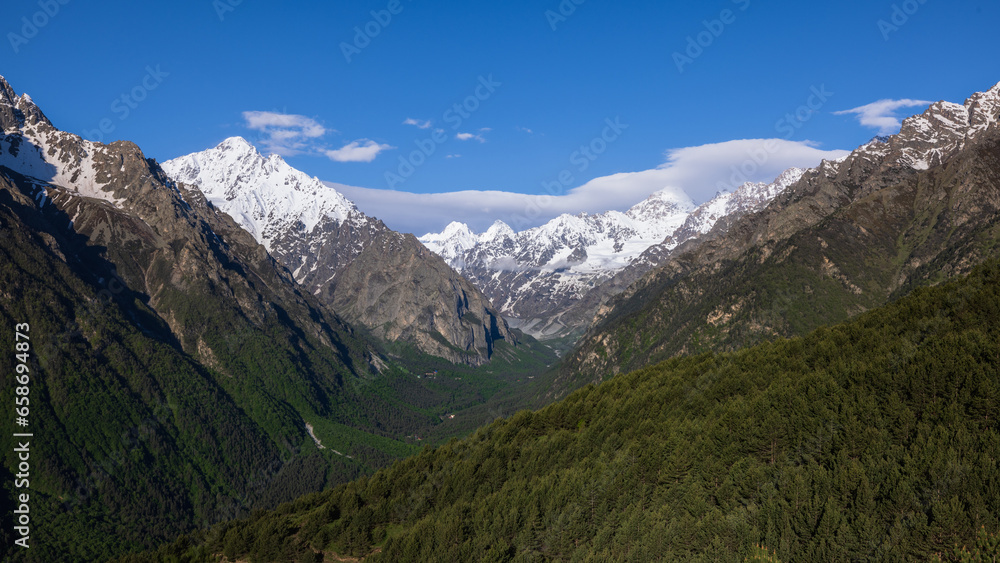 mountain landscape of north ossetia mountain landscape of north ossetia